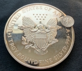 1 Troy Pound 1988 Liberty Silver Coin 