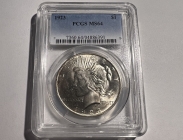 1923 Peace Silver Dollar PCGS MS-64