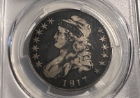 1817 Capped Bust Silver Half Dollar PCGS VF-20